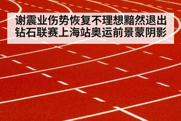 谢震业伤势恢复不理想黯然退出钻石联赛上海站奥运前景蒙阴影
